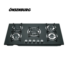 professional manufacturer 5 burner high quality stainless steel  gas hob